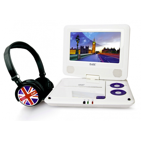 Lecteur DVD portable 7" + Casque UK - PVS 715-79CUK