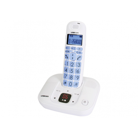 Téléphone DECT avec répondeur et de la station de base Photo Stock