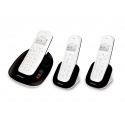 Téléphone DECT répondeur + 2 combinés avec double position de chargement - Manta 355T