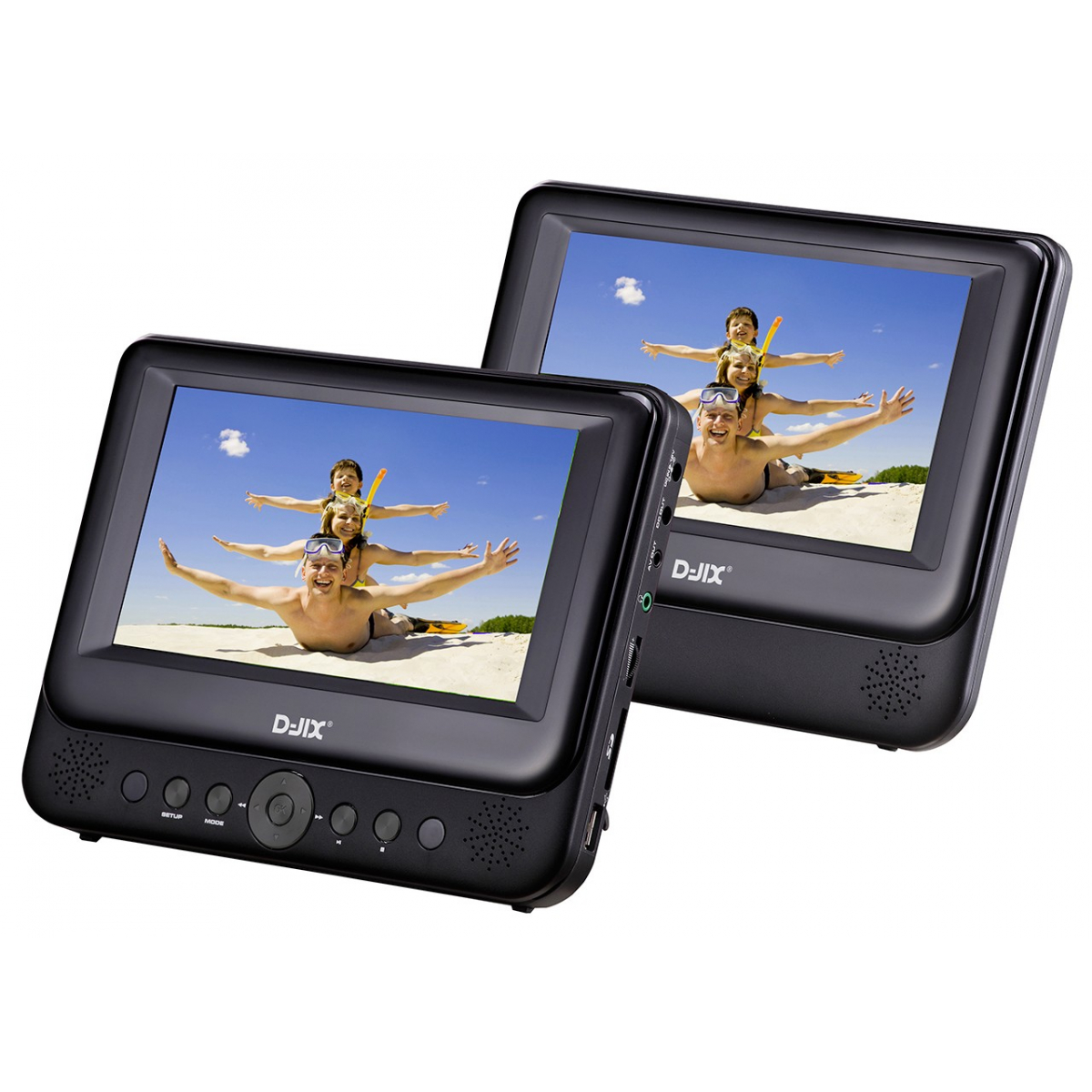 Image & Son - Lecteur Dvd Portable 9 + 1 Moniteur + Support Metal