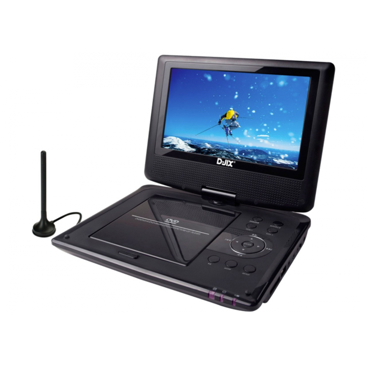 Lecteur Dvd Portable Écran Rotatif 9 - Pvs 907-70HD TNT - Produits Lecteur  DVD portable D-JIX - LOGICOM