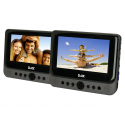 Lecteur Dvd Portable Double Player 7" + Support Metal