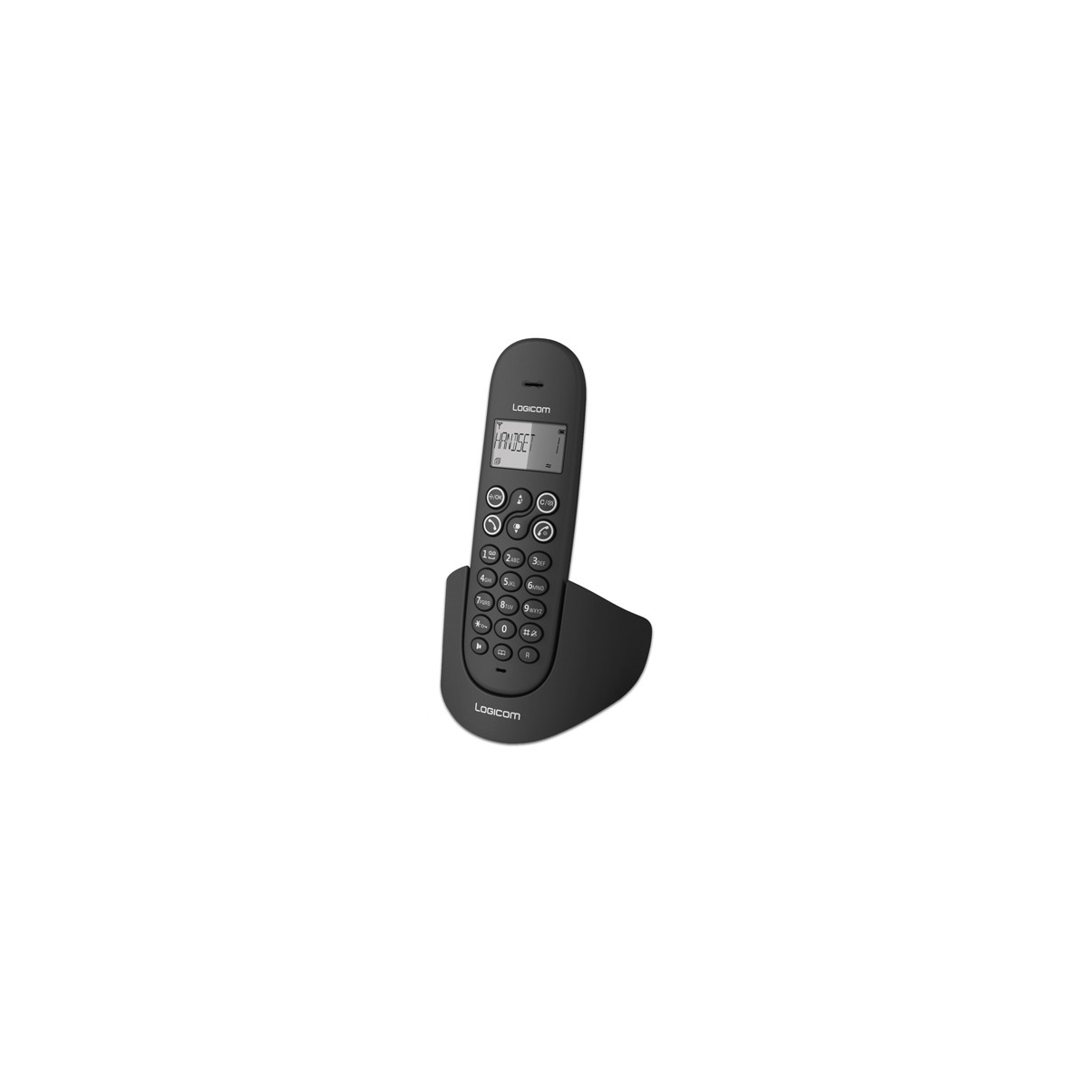 Téléphone fixe sans fil avec répondeur LUNA 155T Taupe - LOGICOM - Sunu  Equipement