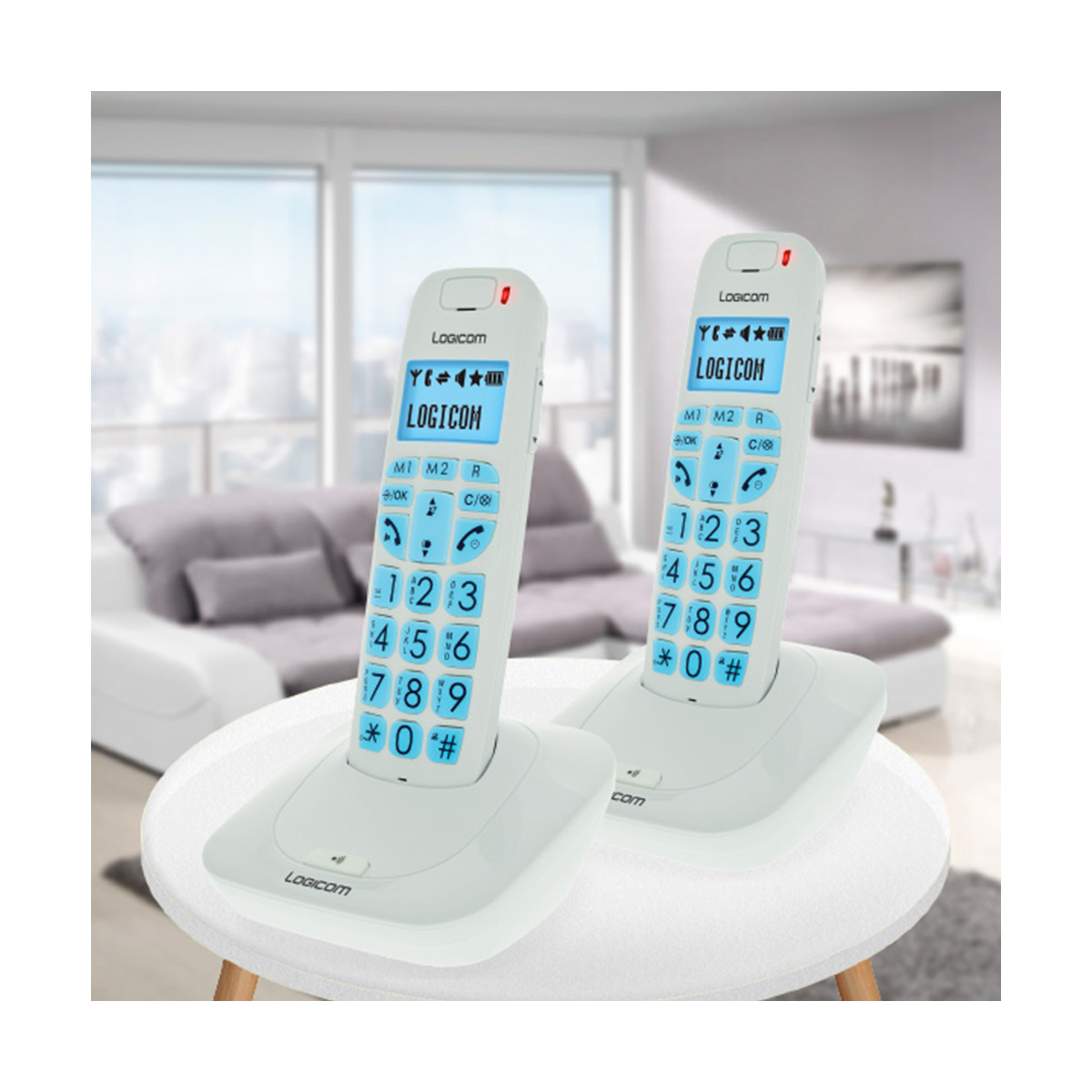 Téléphonie - Téléphone Grandes Touches + Combiné Dect - Confort