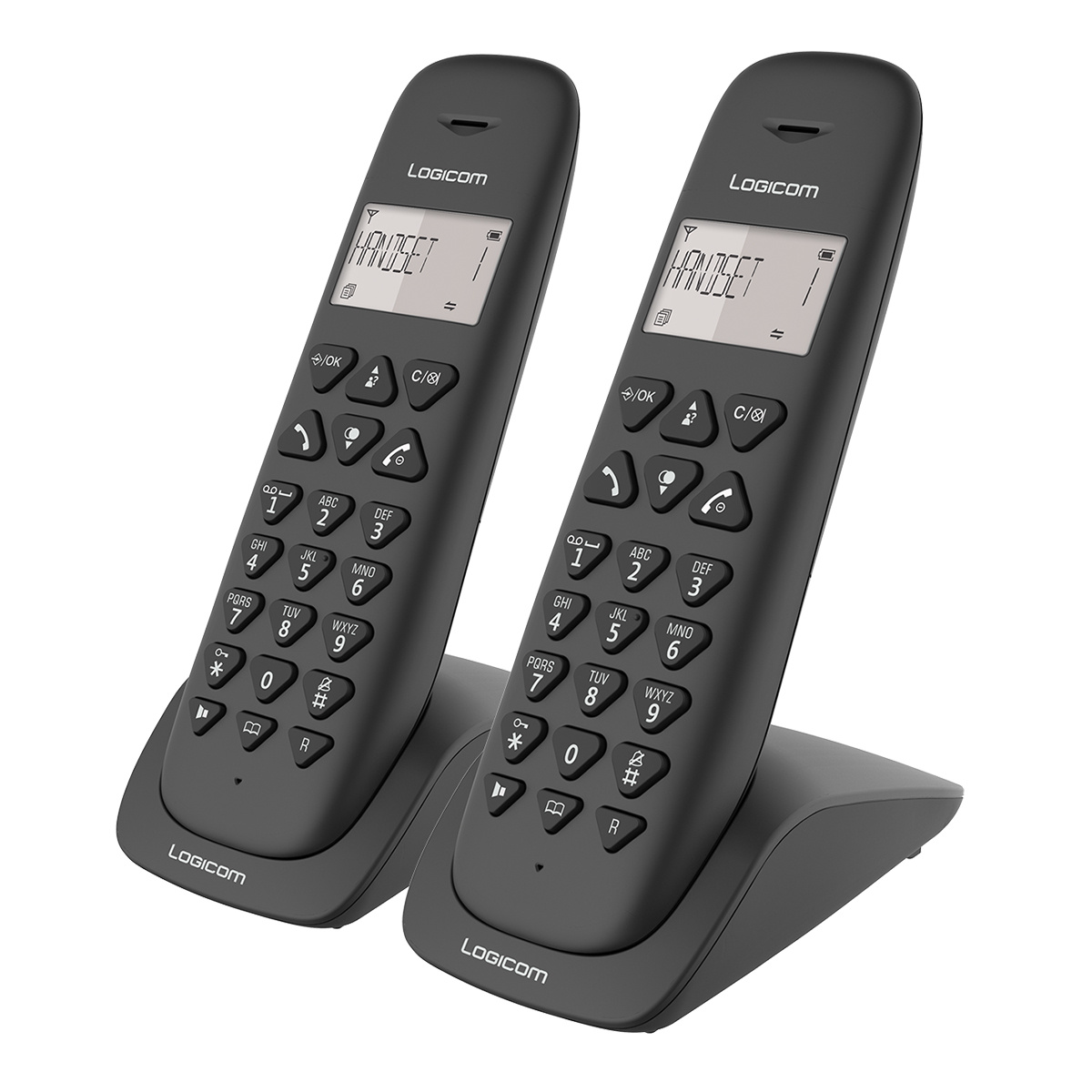 Logicom - Téléphone sans fil duo LOGICOM VEGA 250 NOIR - Téléphone fixe sans  fil - Rue du Commerce