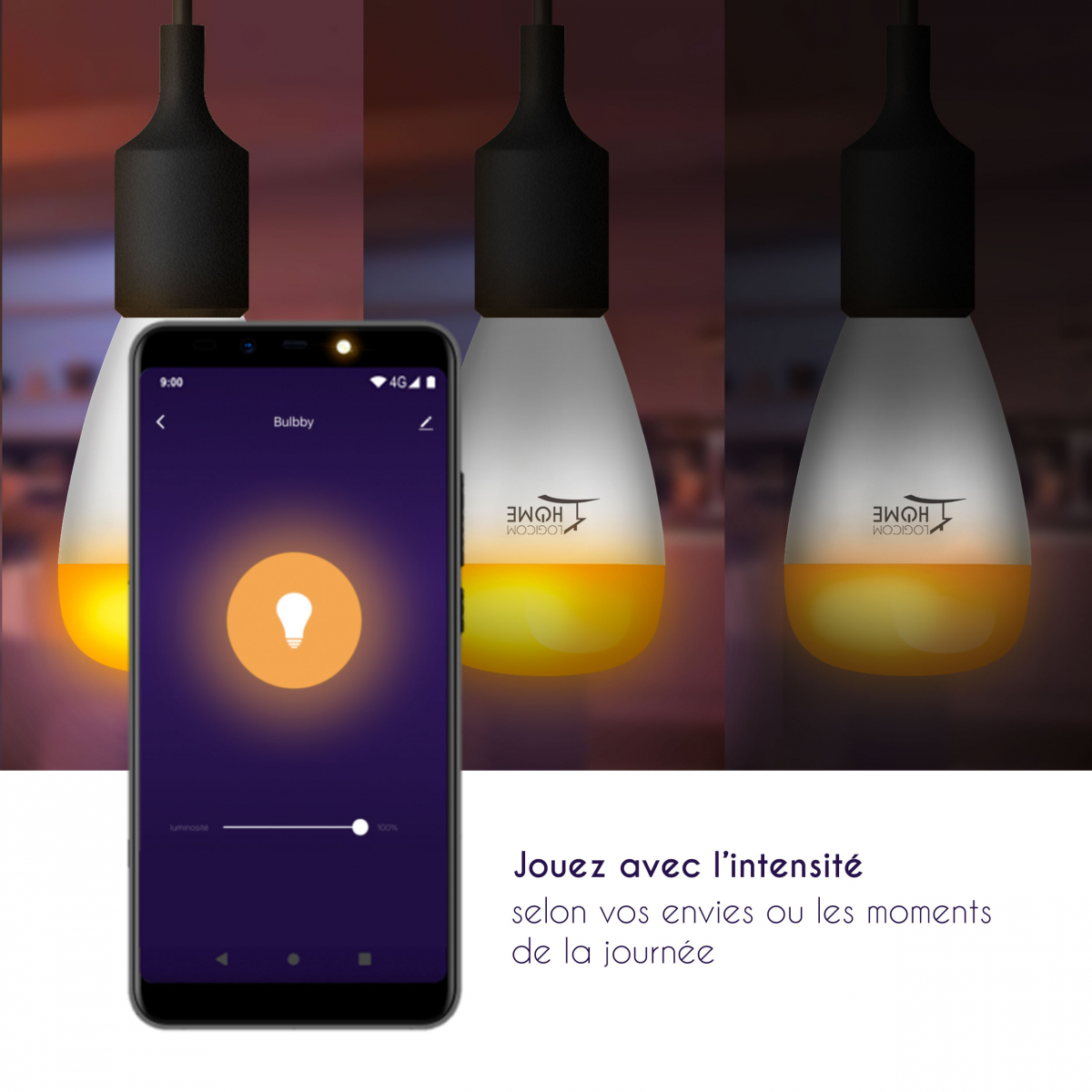 Logicom Home  Ampoule connectée intelligente Bulbby