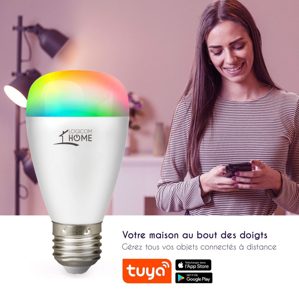 Logicom Home  Ampoule connectée intelligente Bulbby