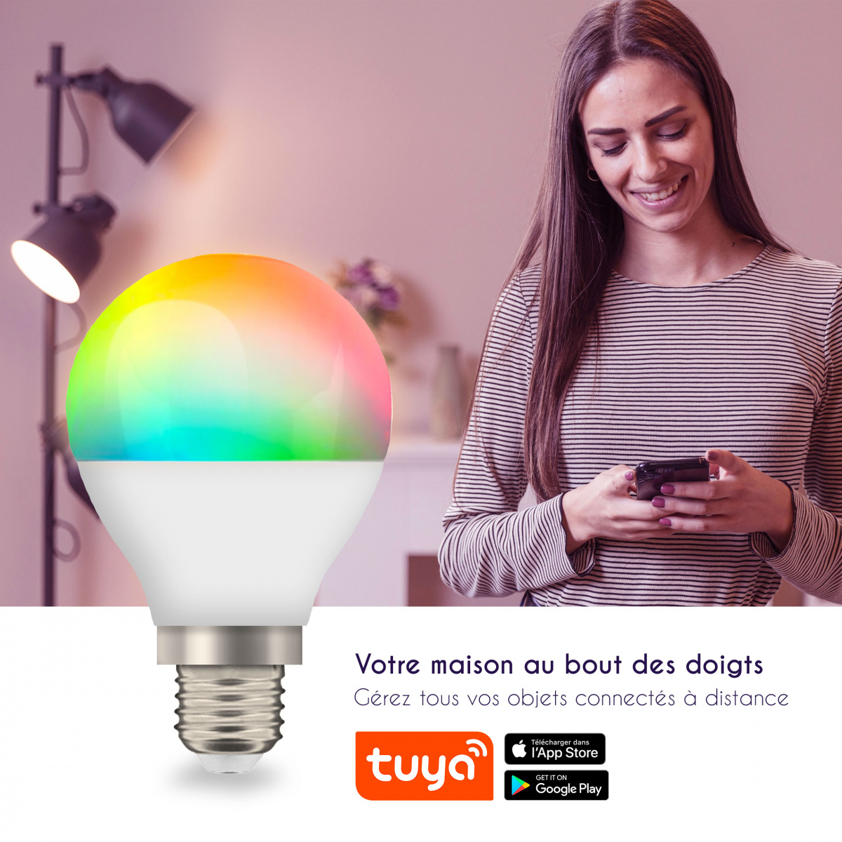 Logicom Home  Ampoule connectée intelligente Bulbby