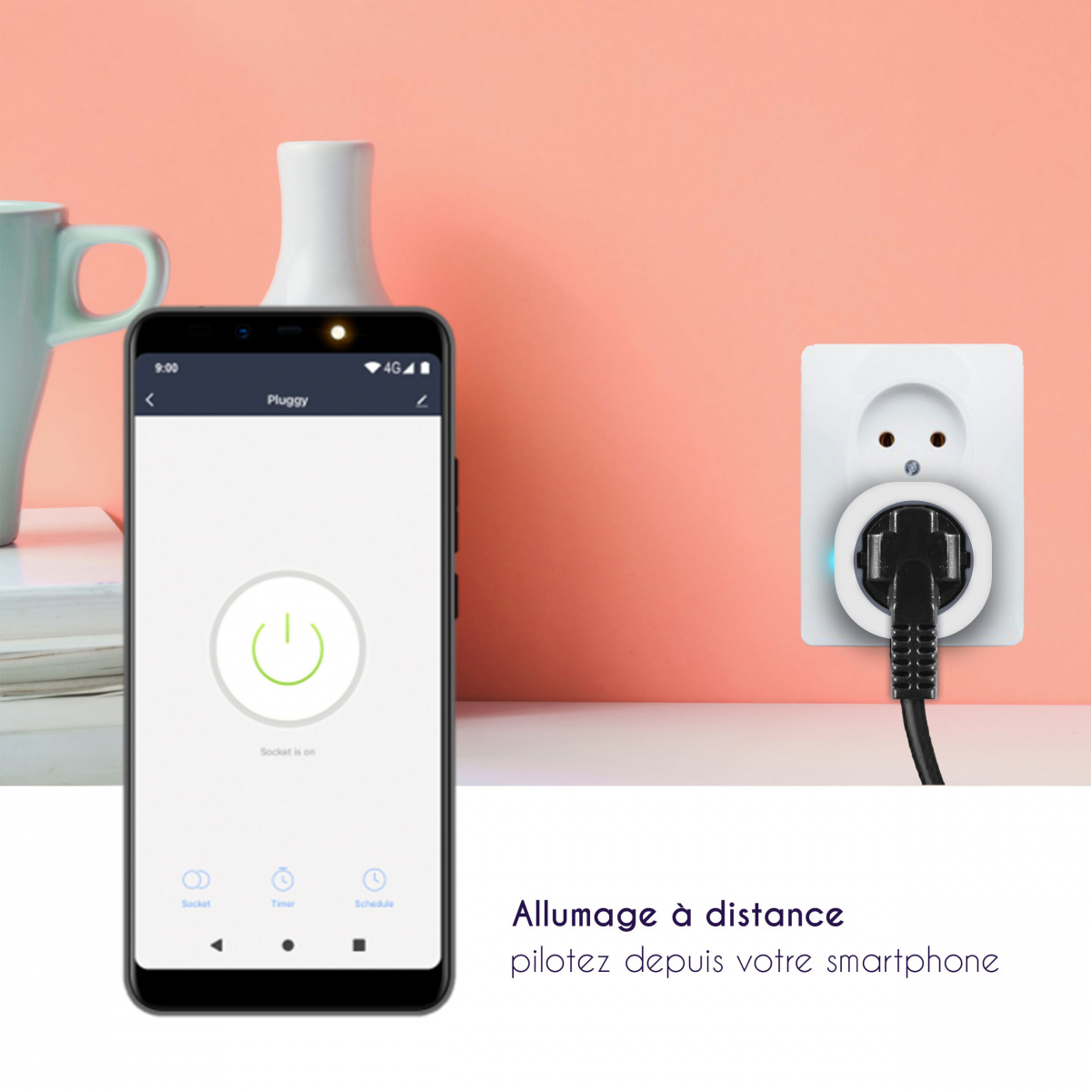 Logicom Home  Prise connectée intelligente Pluggy