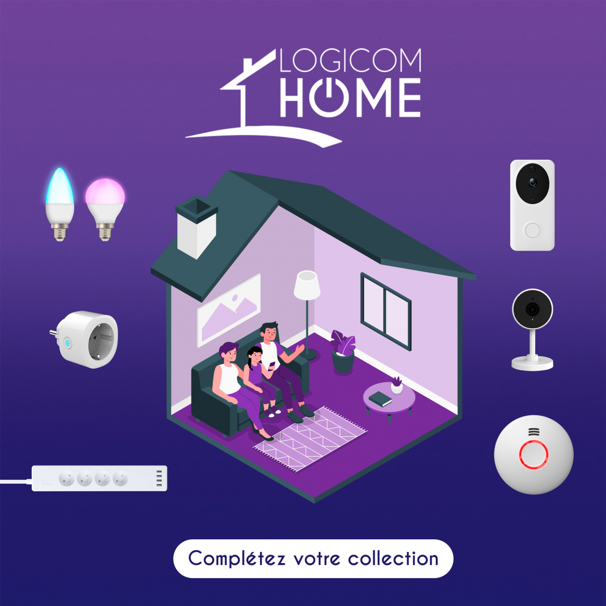 LOGICOM Prise connectée Wifi Pluggy pas cher 