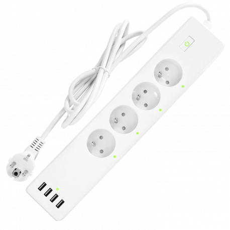 Multiprises électriques avec 3 ports USB électronique smart socket