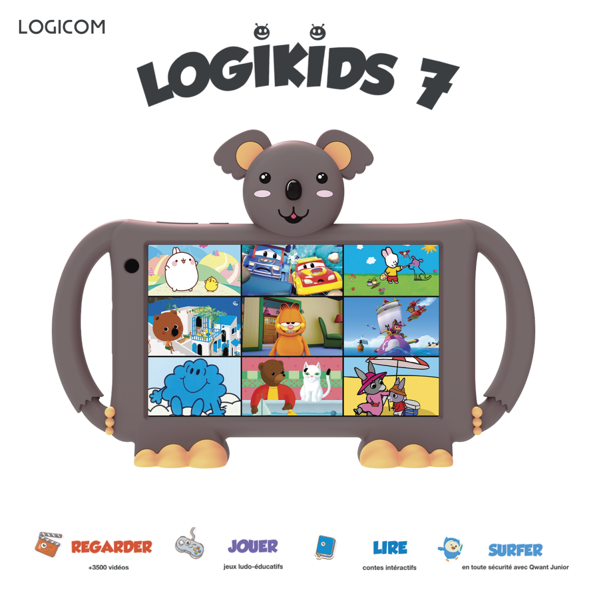 Tablette tactile Logicom LOGIKIDS 10,1'' 16 GO - Dédiee aux