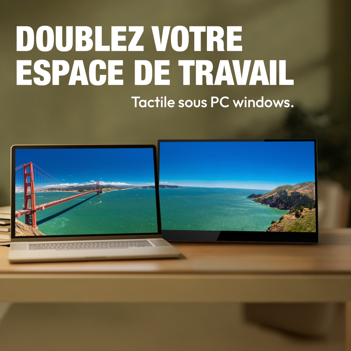 Nomad Touch branché à un PC portable